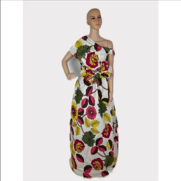 Floral Ankara Infinity Maxi Dress - Picture 4 of 6